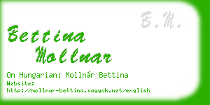 bettina mollnar business card